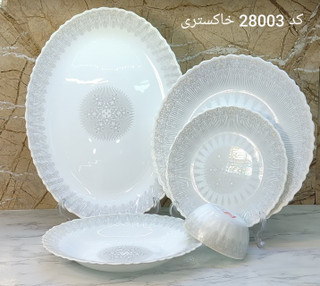 ظروف۲۵ پارچه ارکوپال مقصود۲۸۰۰۳ خاکستری